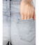 ハイウエストdetachableスキニーデニムパンツ