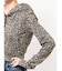 leopard printショートパーカー