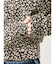 leopard printショートパーカー