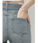 ハイウエストBACKレースアップフレアデニムパンツ