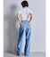 ハイウエストGG Stitch Barrel Leg ダメージデニムパンツ