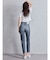 ハイウエストVintage Edge ダメージストレートデニムパンツ