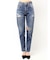 ハイウエストVintage Edge ダメージストレートデニムパンツ