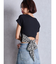 レオパードバックリボントップス