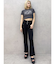 NEWハイウエストBACKクロスフレアパンツ