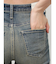 ハイウエストTIERED FRINGEフレアデニムパンツ