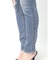 ハイウエストcut out poketダメージスキニーデニムパンツ