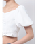 bijou バックルブラウス