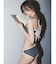 GYDA patternバックレースアップビキニ