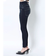 ハイウエストウエストクロススキニーデニムパンツ
