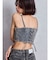 BACKレースUP Corsetデニムビスチェ