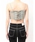 BACKレースUP Corsetデニムビスチェ