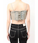 BACKレースUP Corsetデニムビスチェ