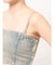 BACKレースUP Corsetデニムビスチェ