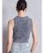 GYDAjacquardブリーチニットトップス