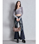 VELOUR RIB BACK CROSS TOPS