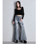 VELOUR RIB BACK CROSS TOPS