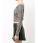 VELOUR RIB BACK CROSS TOPS