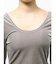 VELOUR RIB BACK CROSS TOPS