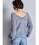 2WAYメッシュブリーチニットトップス
