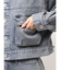ZIP POCKETダメージショートデニムGジャン