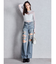 mock neck shiny sheerトップス