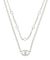 JEYSUS SymmetryGYDA ラインストーンレイヤーネックレス