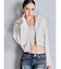 GYDA ニットショートZIP UPパーカー