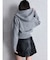 GYDA ニットショートZIP UPパーカー