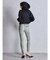 ハイウエスト STUPID IN RICH embroideryスキニーデニムパンツ