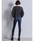 ハイウエスト STUPID IN RICH embroideryスキニーデニムパンツ