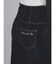 ハイウエスト STUPID IN RICH embroideryスキニーデニムパンツ