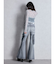 ハイウエスト strap cargo designフレアデニムパンツ