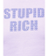 STUPID RICH STONEショートTシャツ