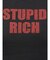 STUPID RICH STONEショートTシャツ