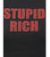 STUPID RICH STONEショートTシャツ