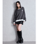 ハイウエストフェイクレザースカートライクショートパンツ