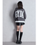 ハイウエストフェイクレザースカートライクショートパンツ