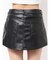 ハイウエストフェイクレザースカートライクショートパンツ