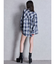 processing checkered print looseシャツ