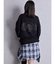 processing checkered print looseシャツ