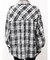 processing checkered print looseシャツ