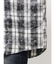 processing checkered print looseシャツ