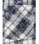 processing checkered print looseシャツ