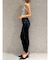 【TINY】ハイウエストウエストクロススキニーデニムパンツ