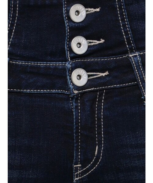 【TINY】ハイウエストウエストクロススキニーデニムパンツ TINY】ハイウエストウエストクロススキニーデニムパンツ[品番