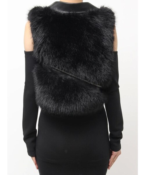 GGスライダーライダースファーベスト｜ジェイダの通販｜&mall（アンド