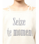 Seize the momentオフショルリボンニットトップス