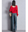 ハイウエストside slit GYDAワイドデニムパンツ