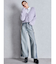 ハイウエストside slit GYDAワイドデニムパンツ